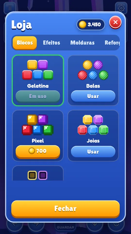 Tela do Grid Rush
