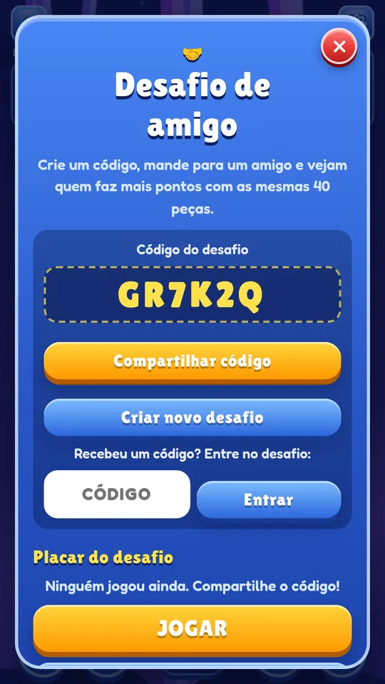 Tela do Grid Rush